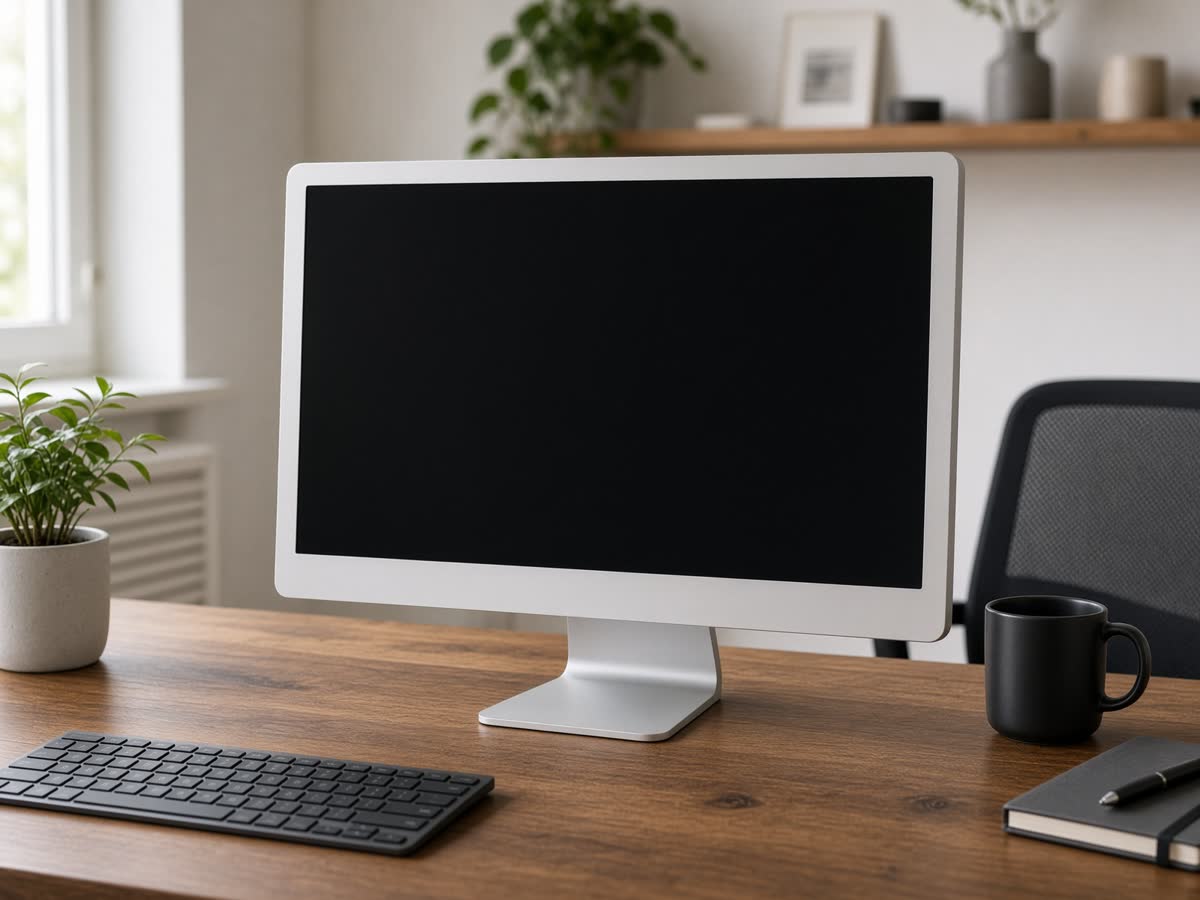 Studio Display 5K — standard glass, tilt stand